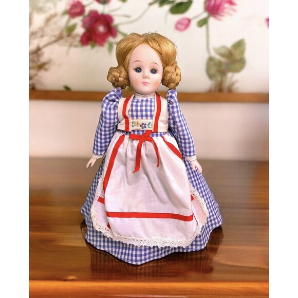 Unbranded Other - Porcelain Doll With Stand Traditional Dress With Removable Tulle Poof